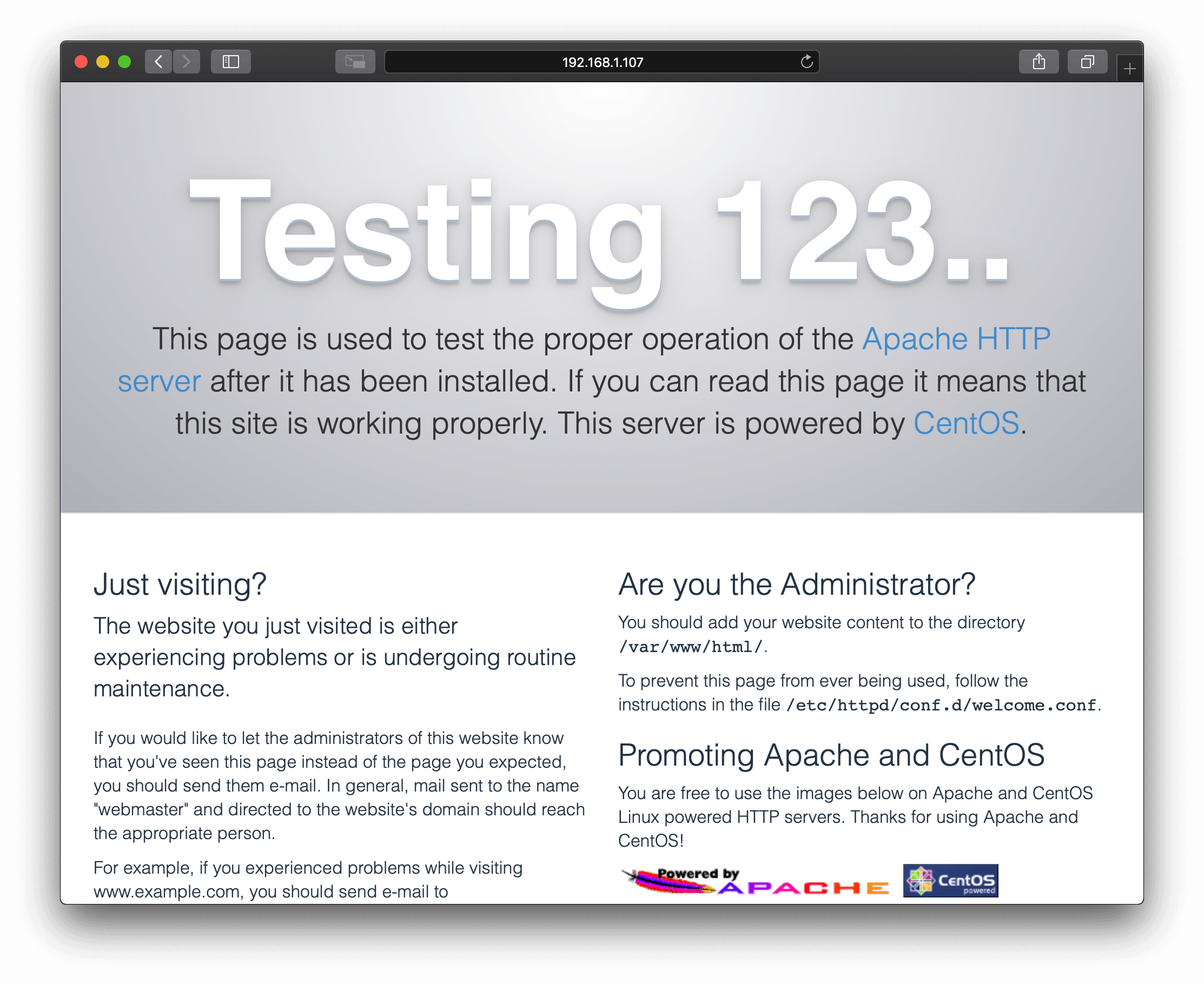 Testing 123...